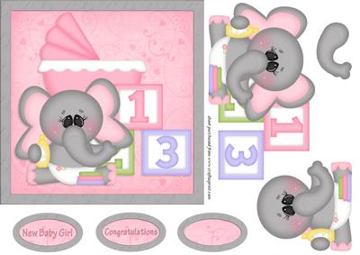 Baby Elephant Quick Card