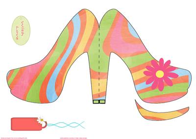 Groovy Shoe Shaped Card