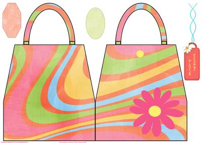 Groovy Bag Shaped Card