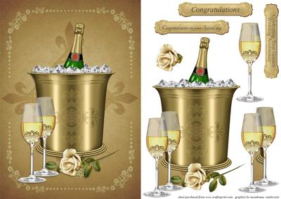 Champagne on Ice Card Front