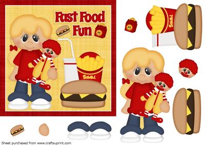 Fast Food Step by Step Card Front 2