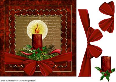 Christmas Candle Topper