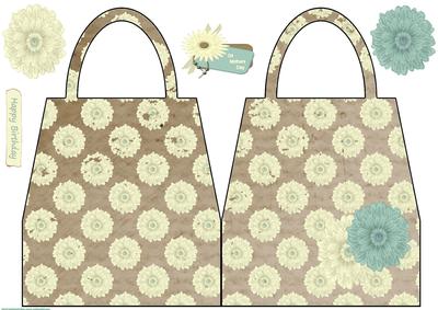 Handbag Shaped Card