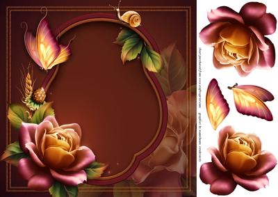 Autumn Rose Topper