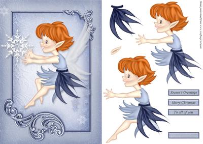 Christmas Fairy Card Front