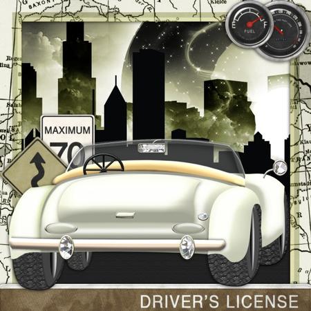 Retro Car and Skyline Mini Kit