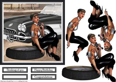 Pin Up and Vintage Car 2