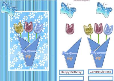 Birthday Bouquet Decoupage