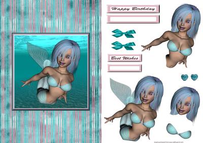 Mermaid Card Front 3