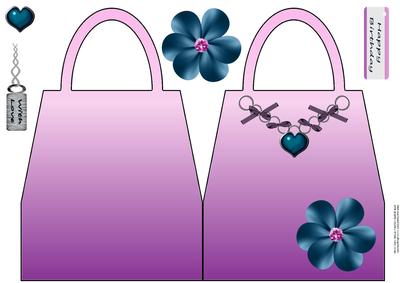 Purple Shaped Card