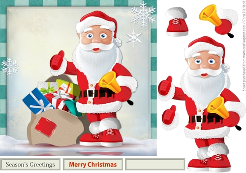 Santas on his way