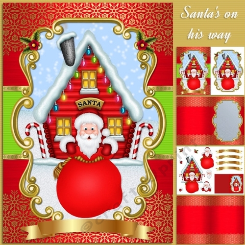 Santas on his way