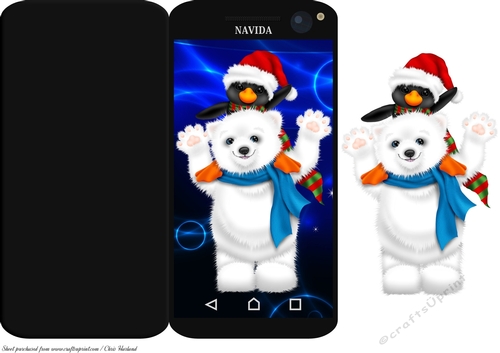 Mobile Phone Shaped Card 3