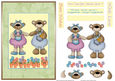 Garden Bears Card Front