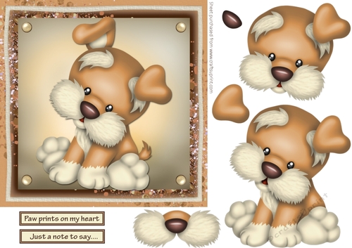 Puppy dog card front