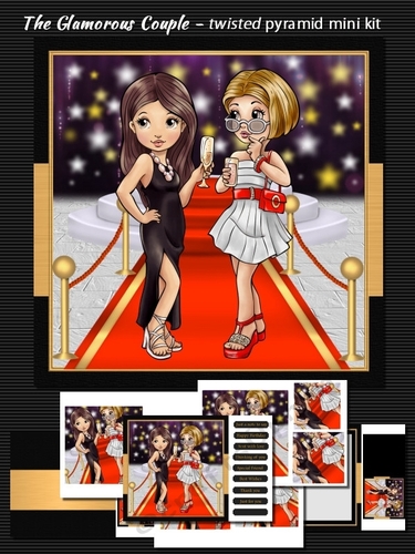 The glamorous couple twisted pyramid mini kit