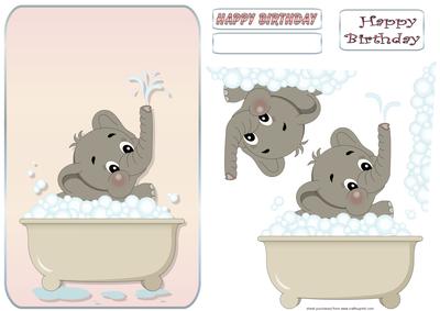Bubble Girl Quick Card