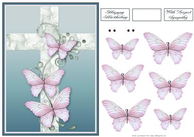 Cross and Butterflies