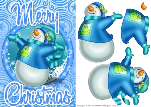 Snowman Card Front