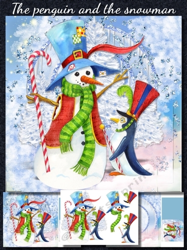 The penguin and the snowman