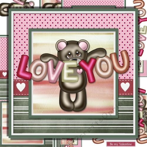 Valentine bear loves you