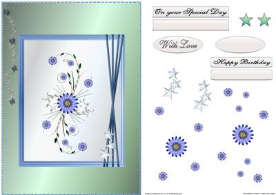 Stars, Flowers and Butterflies.