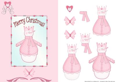 Snow Girl Card Front