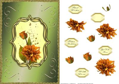 Flower Burst Card Front