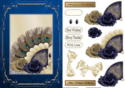 Fan and Flowers Card Front