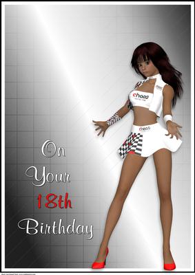 18th A4 Card