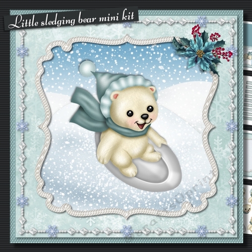 Little sledging bear mini kit
