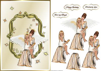 Mother and Daughter Card Front