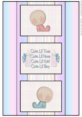 Lil Toes Fold Back Card