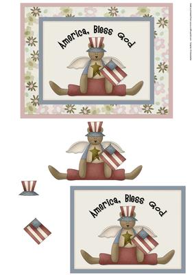 Usa Bear Quick Card