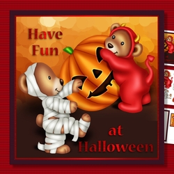Halloween Bears mini kit