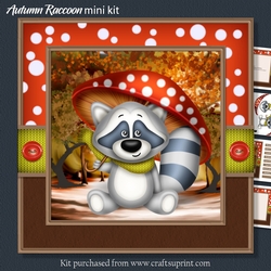 Autumn Raccoon mini kit