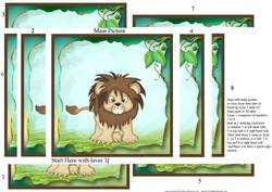 Lion Spiral Stacker Card