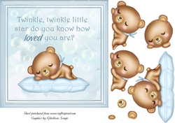 Baby Boy Bear Card
