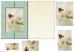 On a Wing Fold Back Card