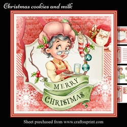 Christmas cookies and milk