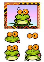 Orange Eyed Frog Quick Card
