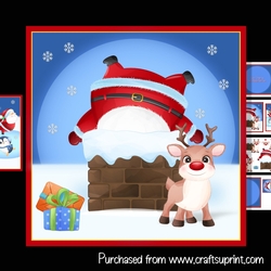 Santa in the chimney