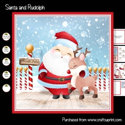 Santa and Rudolph mini kit