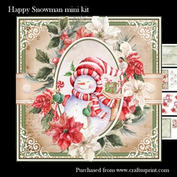 Happy Snowman mini kit