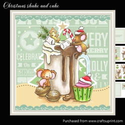 Christmas shake and cake