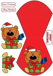 Christmas Bear Wobble Card