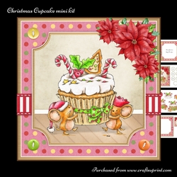 Christmas Cupcake mini kit