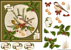 Birds and Holly