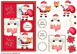 Santa card front