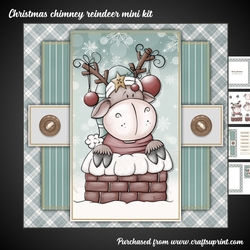 Christmas chimney reindeer min kit
